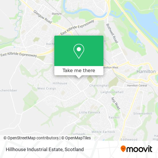 Hillhouse Industrial Estate map