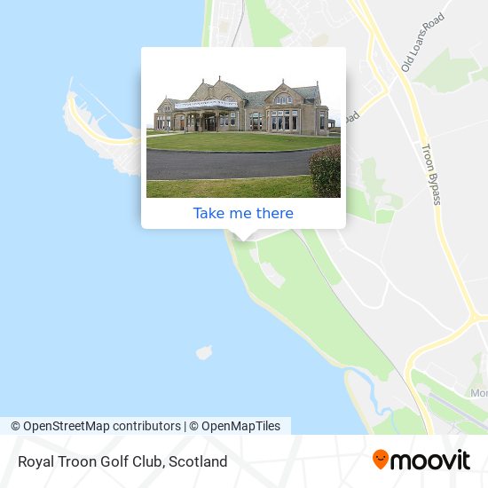 Royal Troon Golf Club map