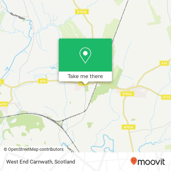 West End Carnwath map