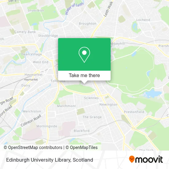 Edinburgh University Library map
