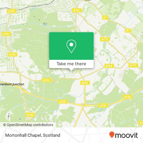 Mortonhall Chapel map