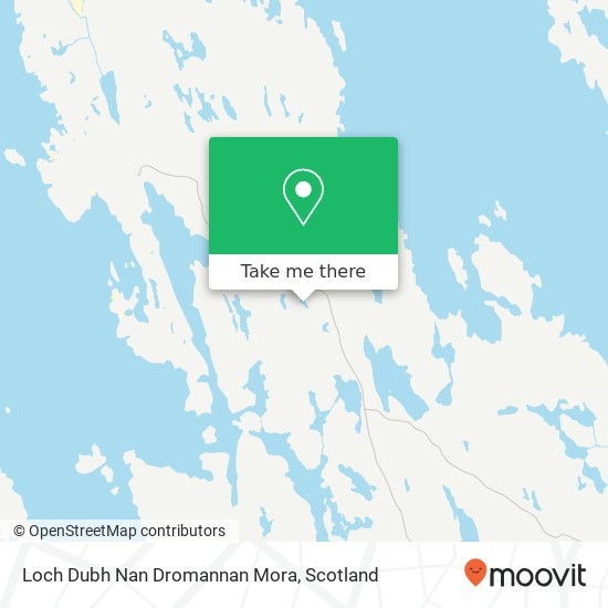 Loch Dubh Nan Dromannan Mora map