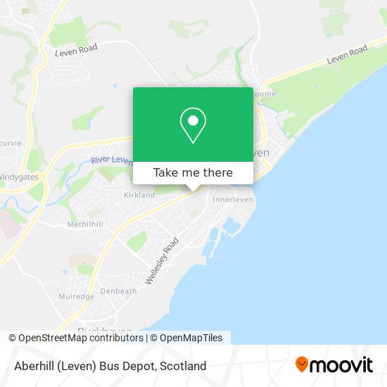 Aberhill (Leven) Bus Depot map