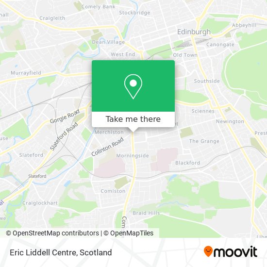Eric Liddell Centre map