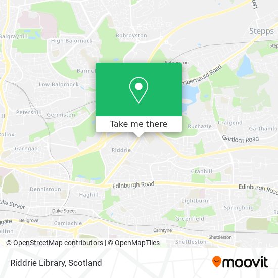 Riddrie Library map