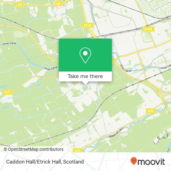 Caddon Hall/Etrick Hall map