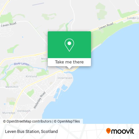 Leven Bus Station map