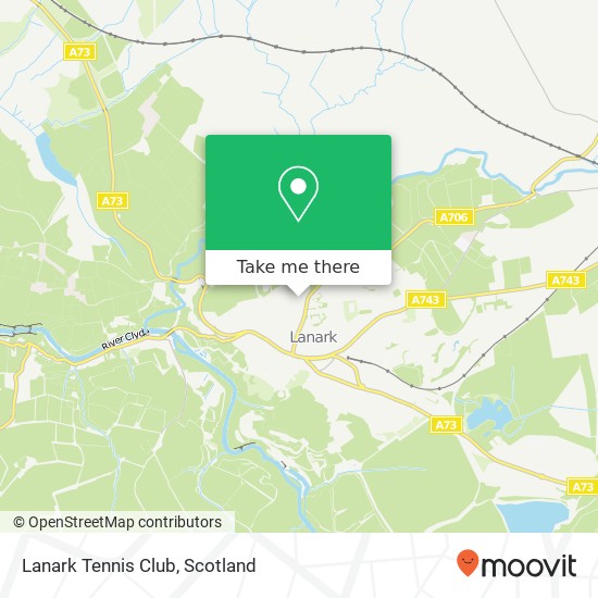 Lanark Tennis Club map