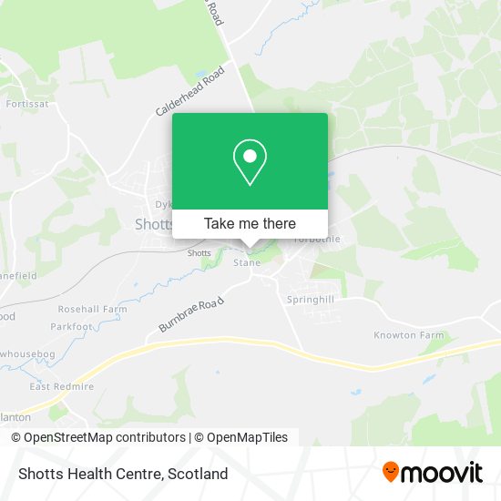Shotts Health Centre map