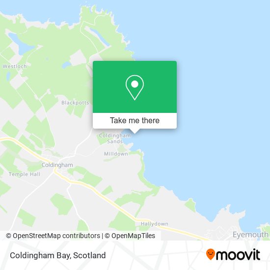 Coldingham Bay map