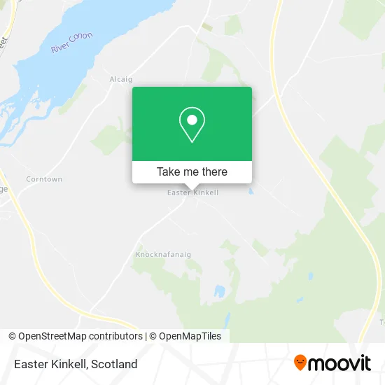 Easter Kinkell map