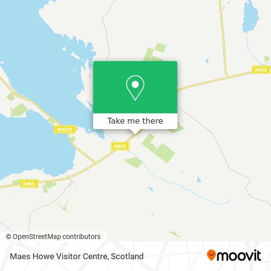 Maes Howe Visitor Centre map