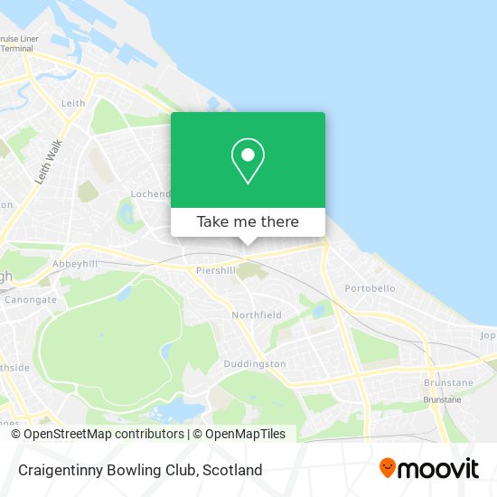 Craigentinny Bowling Club map