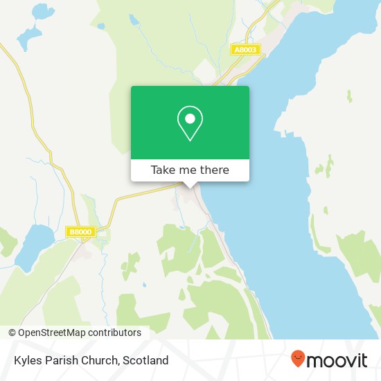 Kyles Parish Church map