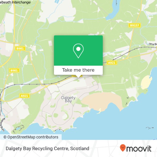 Dalgety Bay Recycling Centre map