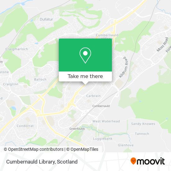 Cumbernauld Library map