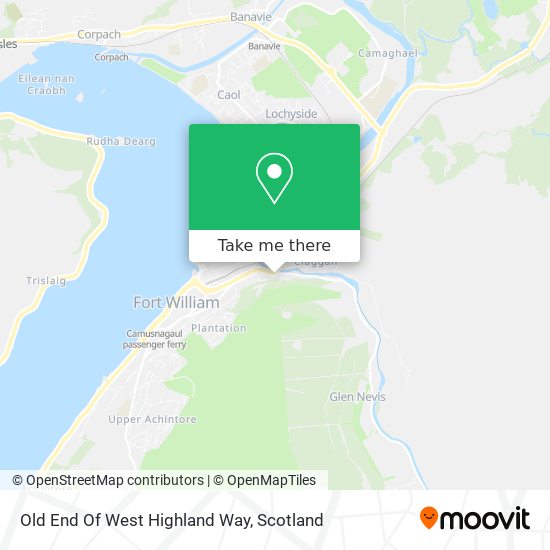 Old End Of West Highland Way map