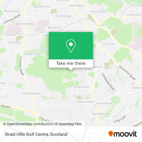 Braid Hills Golf Centre map