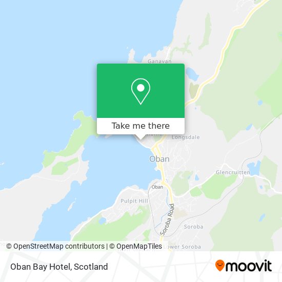 Oban Bay Hotel map