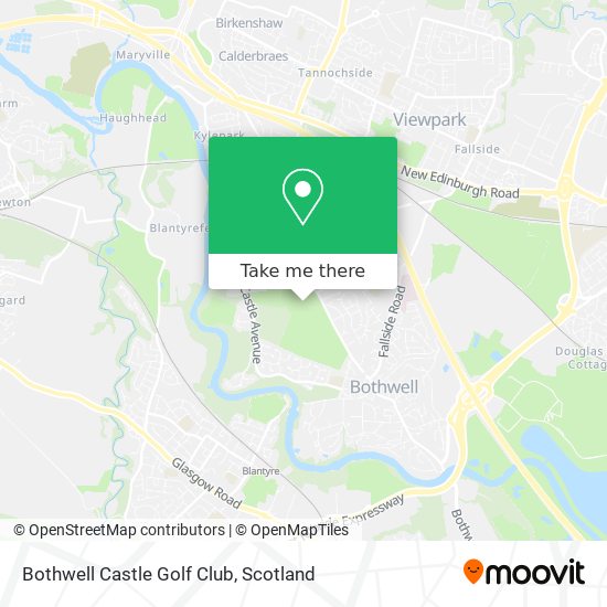 Bothwell Castle Golf Club map