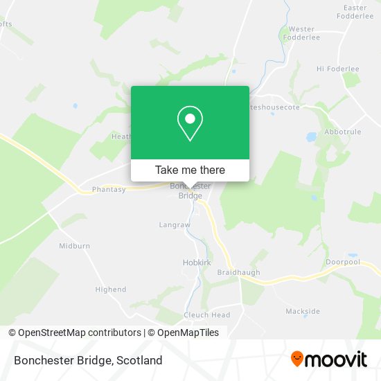 Bonchester Bridge map
