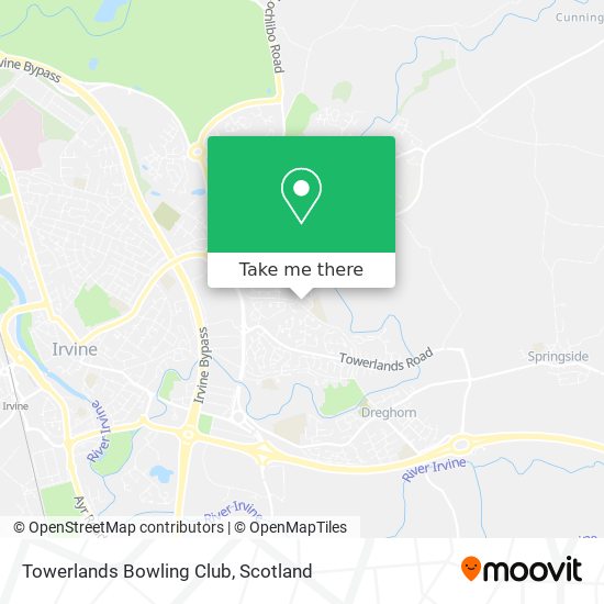 Towerlands Bowling Club map