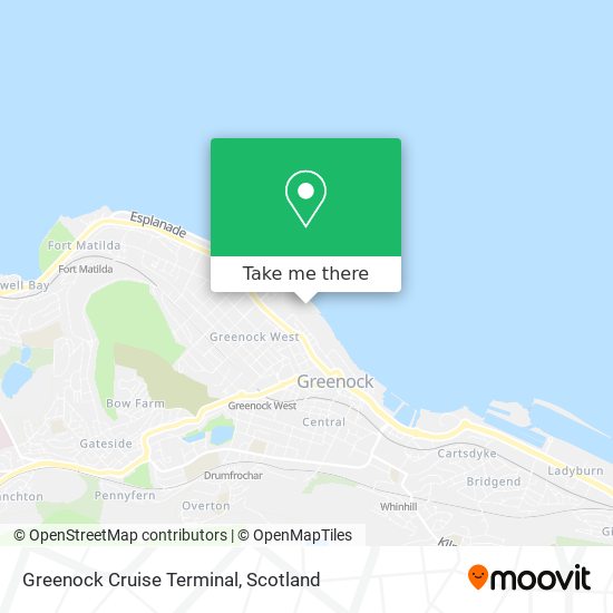 Greenock Cruise Terminal map