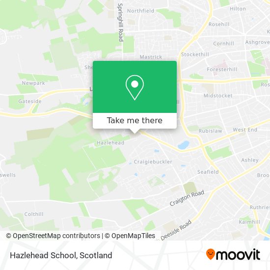 Hazlehead School map