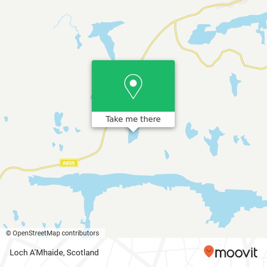 Loch A'Mhaide map