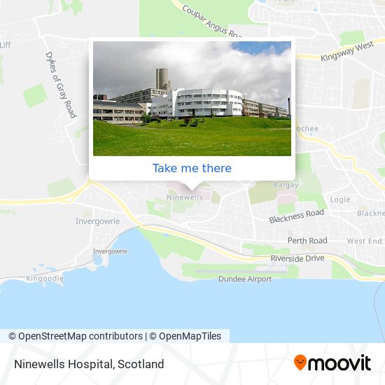 Ninewells Hospital map