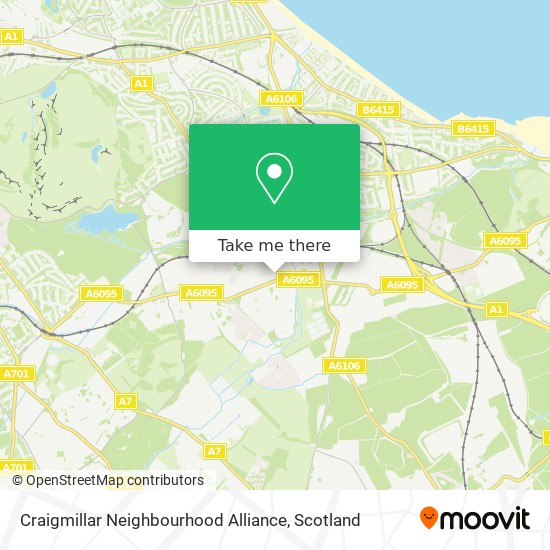 Craigmillar Neighbourhood Alliance map