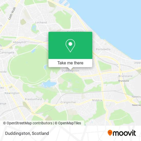 Duddingston map