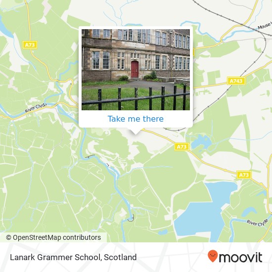Lanark Grammer School map