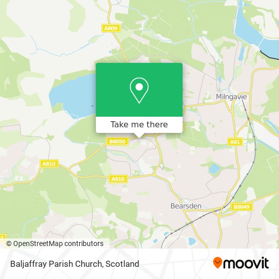 Baljaffray Parish Church map