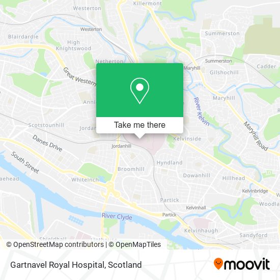 Gartnavel Royal Hospital map