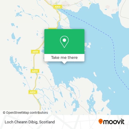 Loch Cheann Dibig map