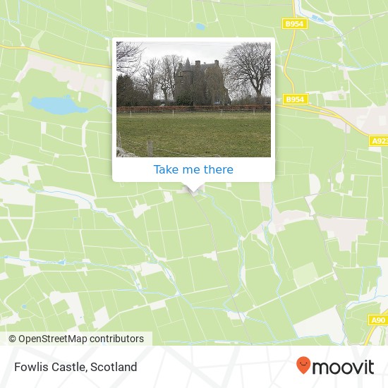 Fowlis Castle map