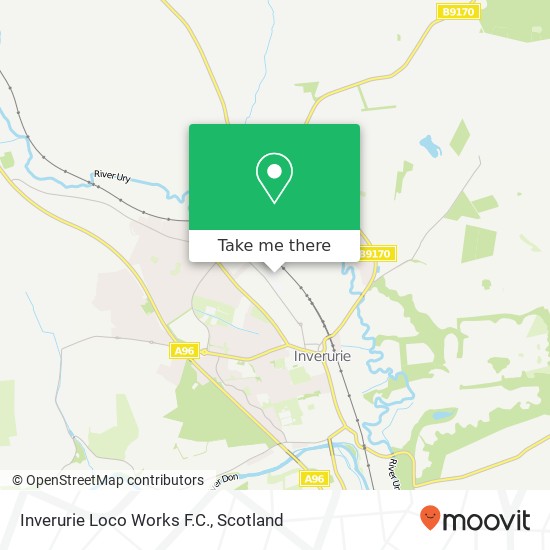 Inverurie Loco Works F.C. map