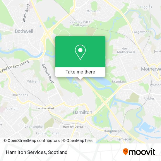 Hamilton Services map