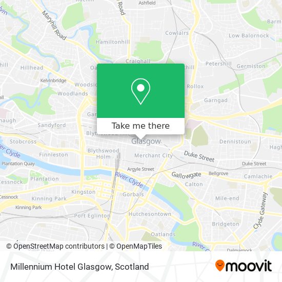 Millennium Hotel Glasgow map
