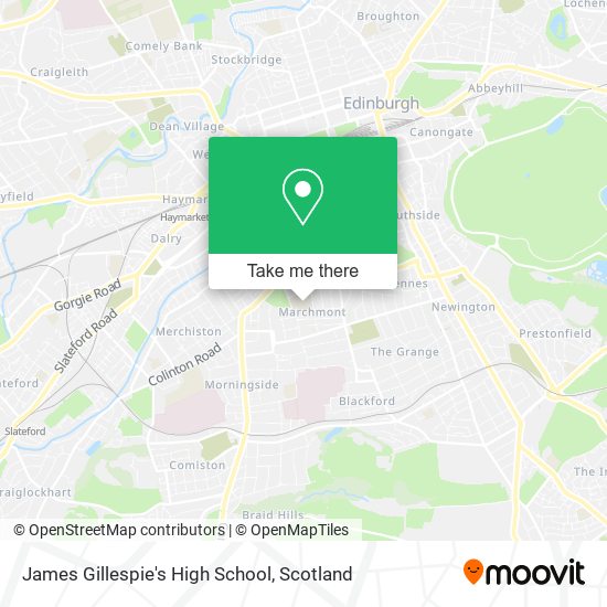 James Gillespie's High School map