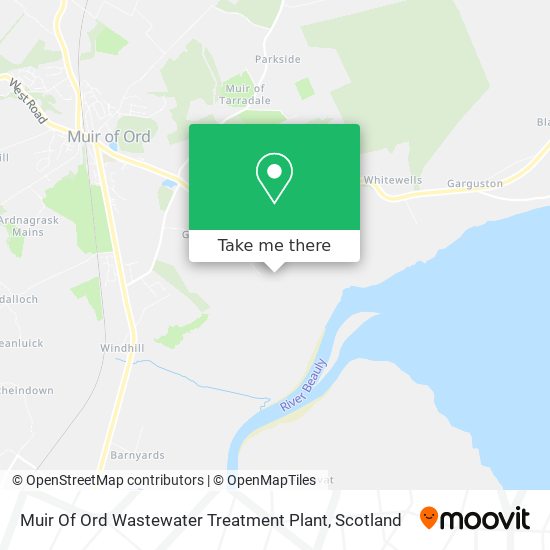 Muir Of Ord Wastewater Treatment Plant map