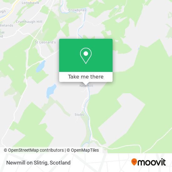 Newmill on Slitrig map