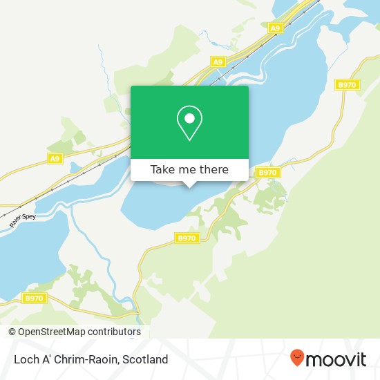 Loch A' Chrim-Raoin map