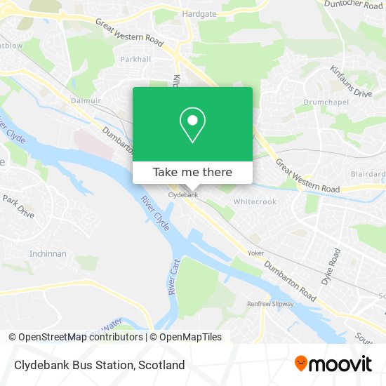 Clydebank Bus Station map