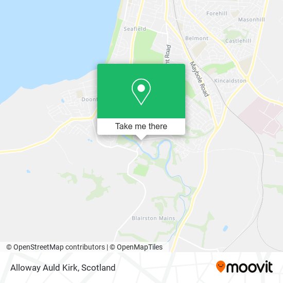 Alloway Auld Kirk map