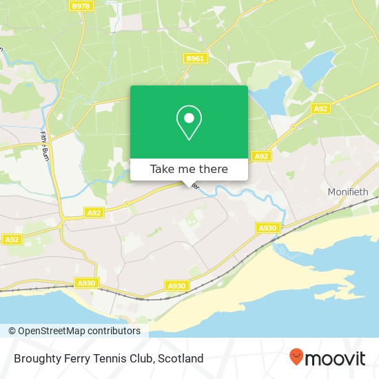 Broughty Ferry Tennis Club map