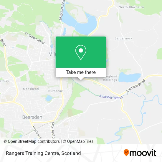 Rangers Training Centre map