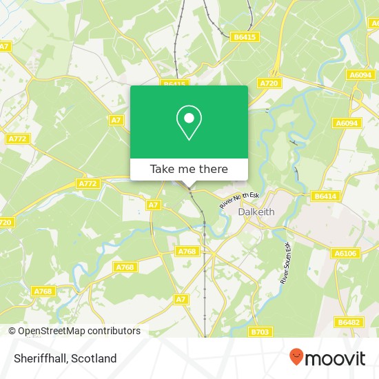 Sheriffhall map