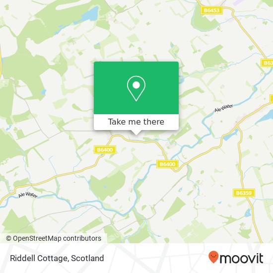 Riddell Cottage map